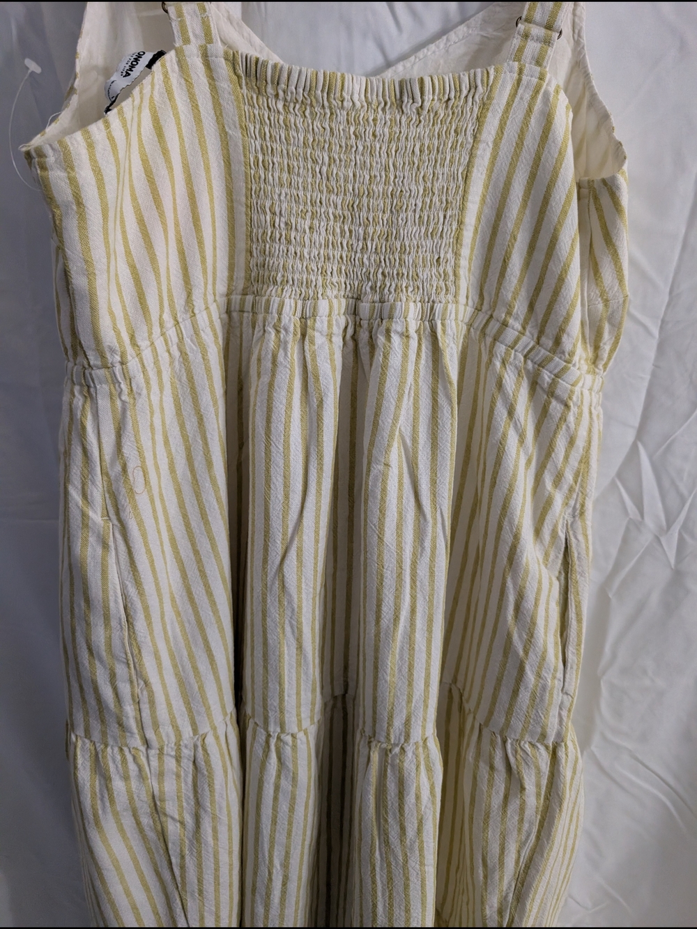 Sonoma Yellow and White Striped Maxi Dress - Picture 4 of 10